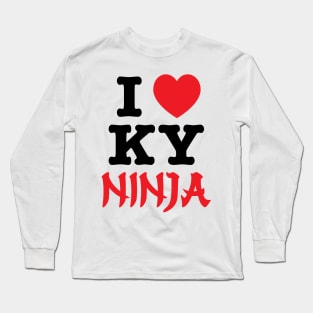 I Heart KY Ninja Long Sleeve T-Shirt